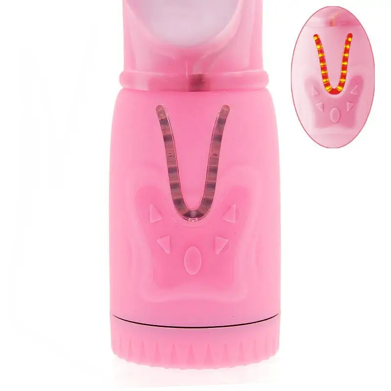 10.5-inch Pipedream Pink Waterproof Rabbit Vibrator With Remote Control - Peaches and Screams
