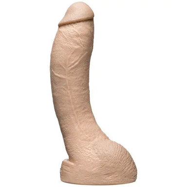 10-inch Doc Johnson Rubber Flesh Pink Large Realistic Dildo - Peaches and Screams