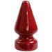 10 - inch Doc Johnson Rubber Red Large Butt Plug - Peaches and Screams