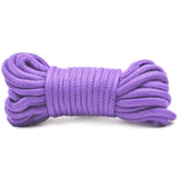10 metres cotton purple soft feel bondage rope for couples - peaches and screams