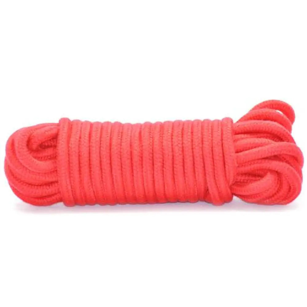 10 metres red bendable bdsm bondage rope for couples - peaches and screams