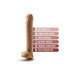 14-inch Blush Novelties Flesh Brown Realistic Dildo With Balls - Peaches and Screams
