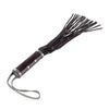 19 inch rimba black suede whip with 19 strings sensation toy - peaches and screams