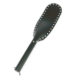 20 inch rimba black large leather paddle for spanking play - peaches and screams