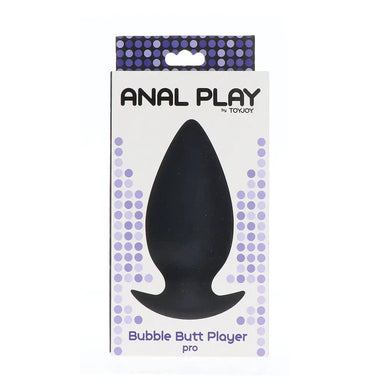 4.3 - inch Toyjoy Silicone Black Medium Butt Plug - Peaches and Screams