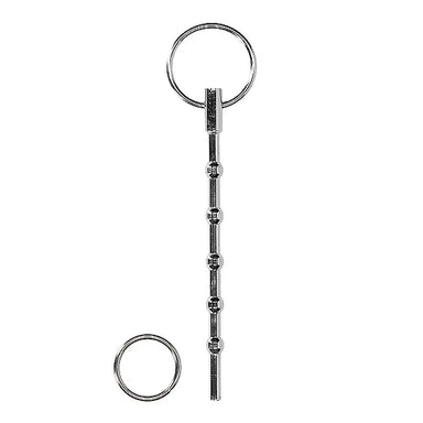 5.1 - inch Ouch Stainless Steel Silver Penis Plug With Ring - Peaches and Screams