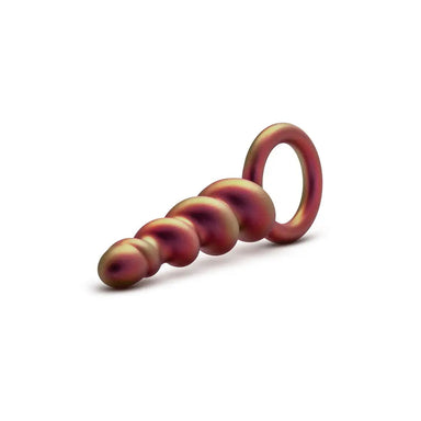 5.25 - inch Blush Novelties Silicone Spiral Loop Butt Plug - Peaches and Screams