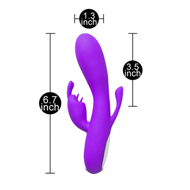 6.7 - inch Silicone Purple Multi Speed Rechargeable G - spot Vibrator - Peaches and Screams