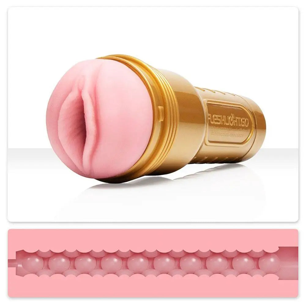 7 inch fleshlight realistic feel flesh pink vagina toy - peaches and screams