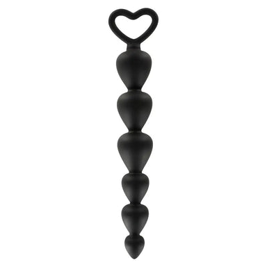 7 - inch Toyjoy Silicone Black Large Anal Beads - Peaches and Screams