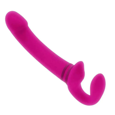 8 - inch Pink Multi Speed Rechargeable Duo Vibrator - Peaches and Screams