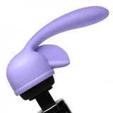 8 inch purple g spot and clit stim attachment for wand - peaches and screams