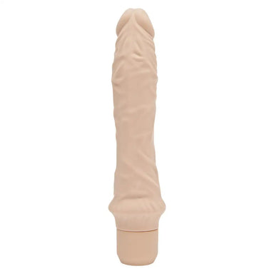 9.8-inch Toyjoy Silicone Flesh Pink Vibrating Realistic Dildo - Peaches and Screams