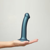 strap-on-me-duck-egg-blue-metallic-shine-mono-density-dildo-medium