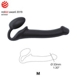 strap-on-me-semi-realistic-bendable-strap-on-black-medium