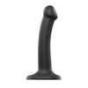 strap-on-me-semi-realistic-dual-density-bendable-dildo-black-small