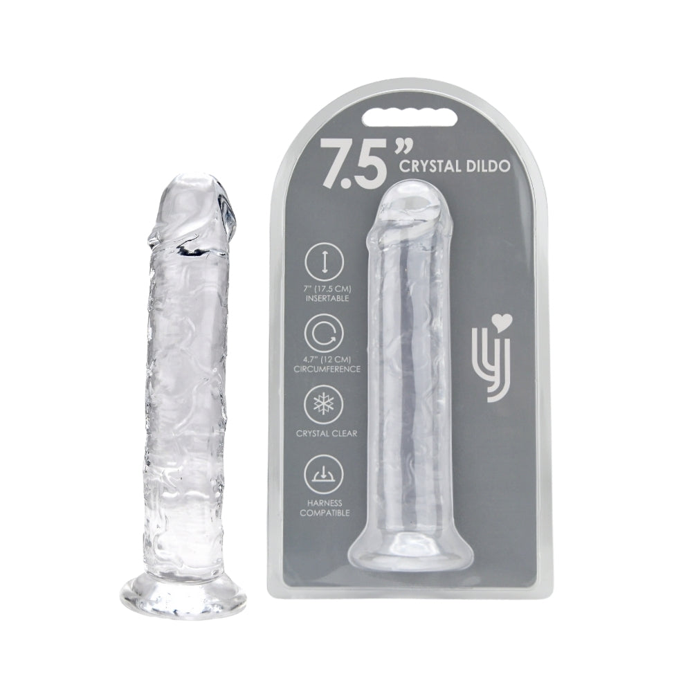 loving-joy-7-5-inch-suction-cup-dildo-clear