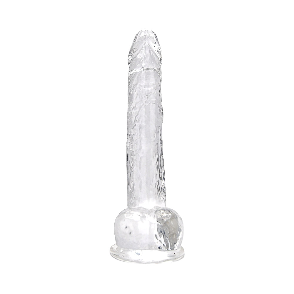 loving-joy-11-inch-dildo-with-balls-clear