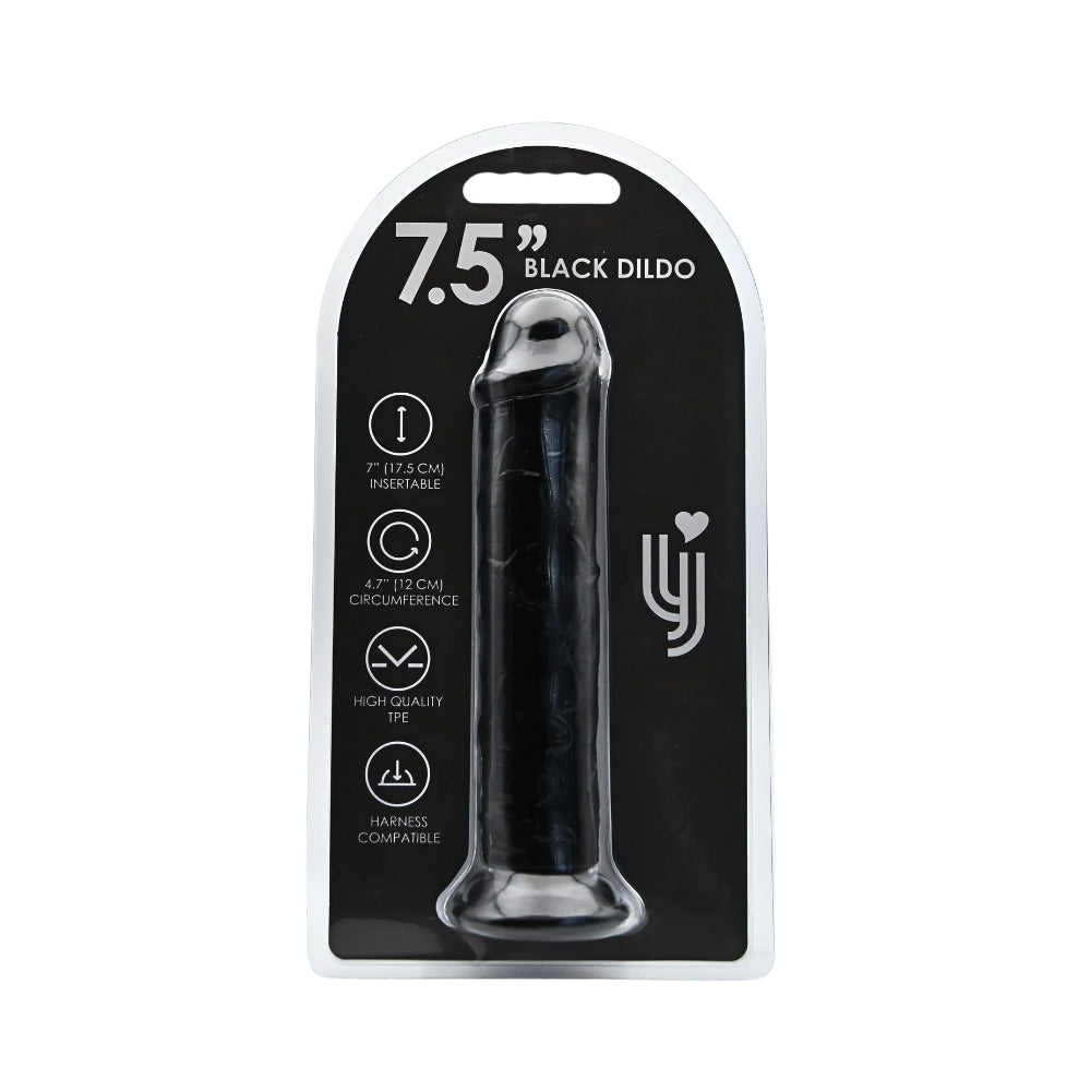 loving-joy-7-5-inch-suction-cup-dildo-black