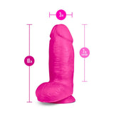 Au naturel bold chub 10 inch realistic dual layer dildo - peaches and screams