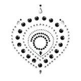 Bijoux indiscrets black flamboyant rhinestone body jewellery - peaches and screams