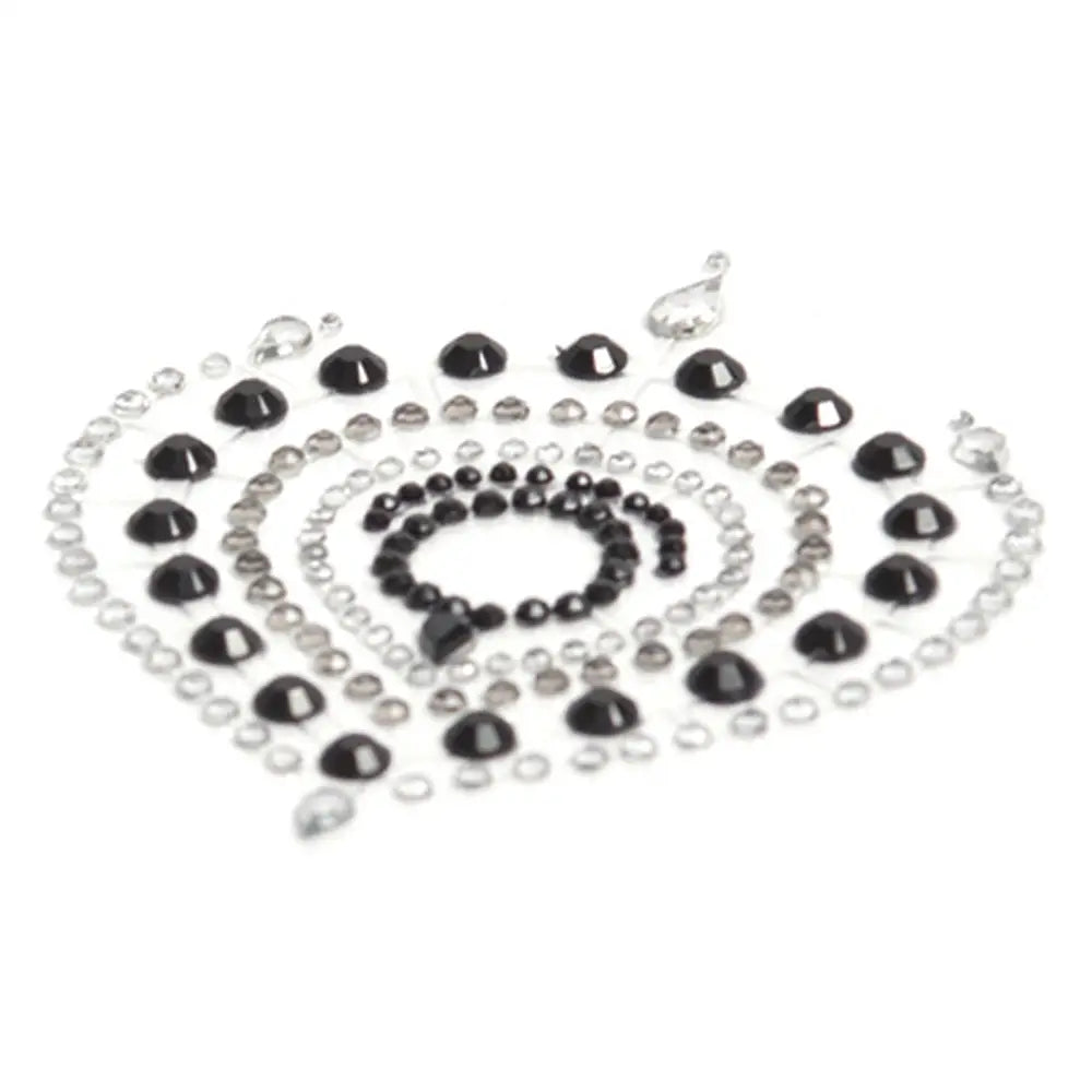 Bijoux indiscrets black flamboyant rhinestone body jewellery - peaches and screams