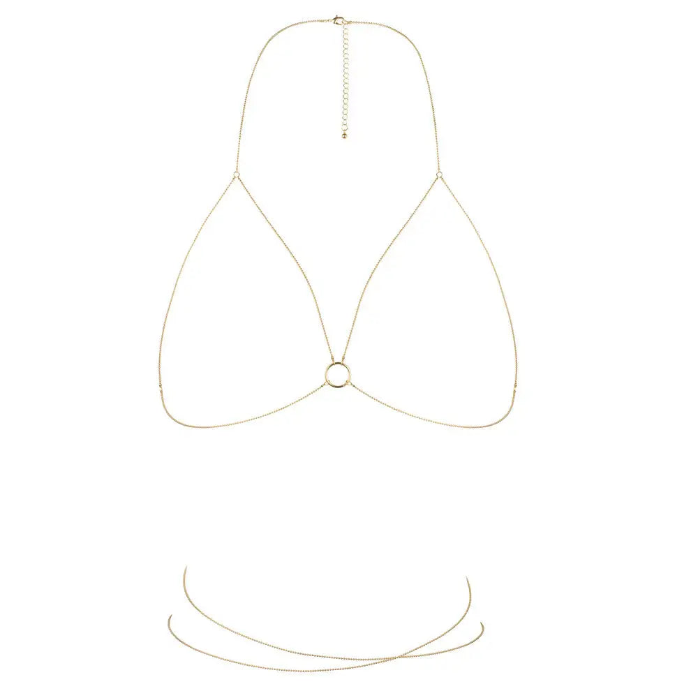 Bijoux indiscrets magnifique gold bra chain body jewellery - peaches and screams