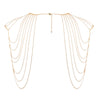 Bijoux indiscrets magnifique gold shoulder jewellery necklace - peaches and screams