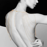 Bijoux indiscrets magnifique gold shoulder jewellery necklace - peaches and screams