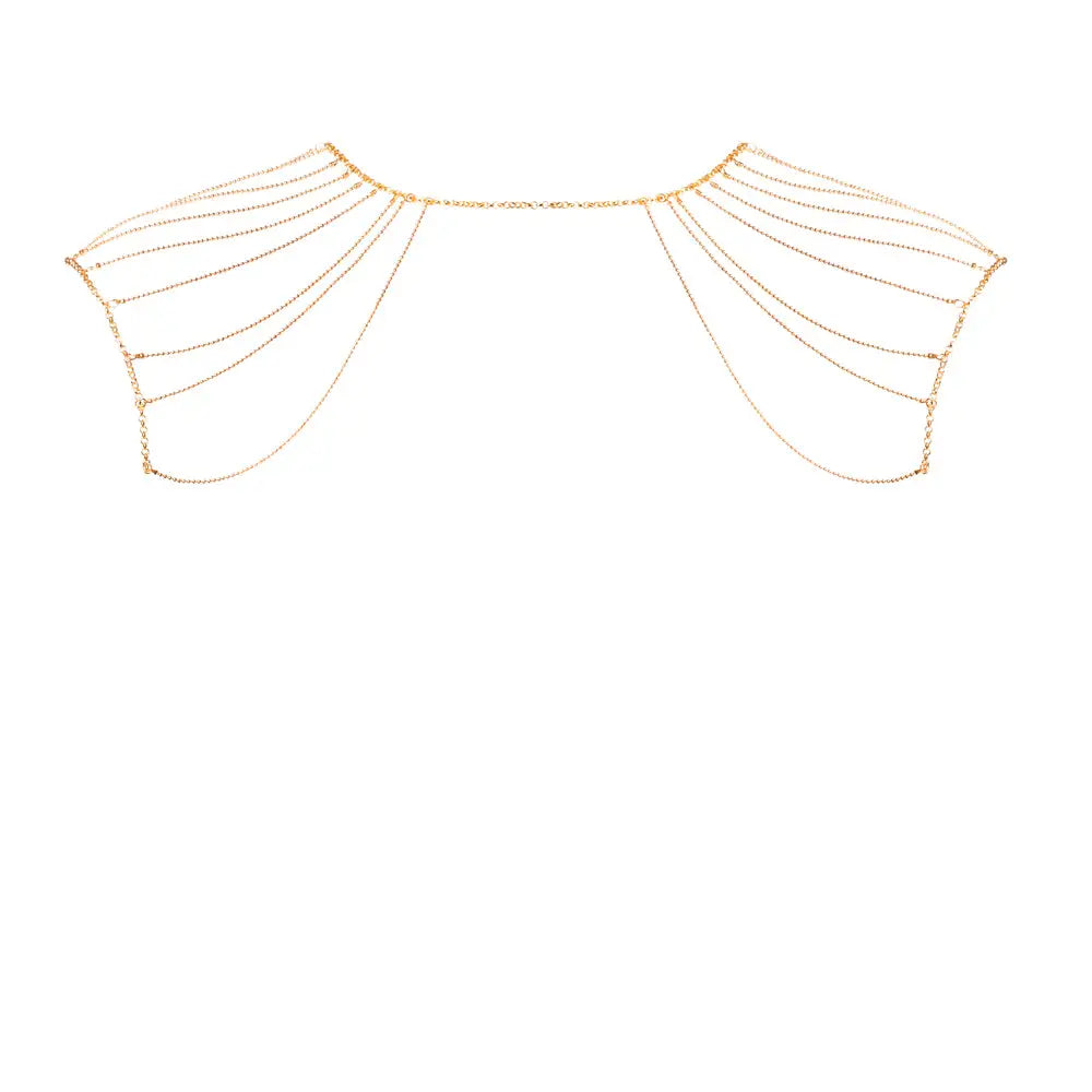 Bijoux indiscrets magnifique gold shoulder jewellery necklace - peaches and screams