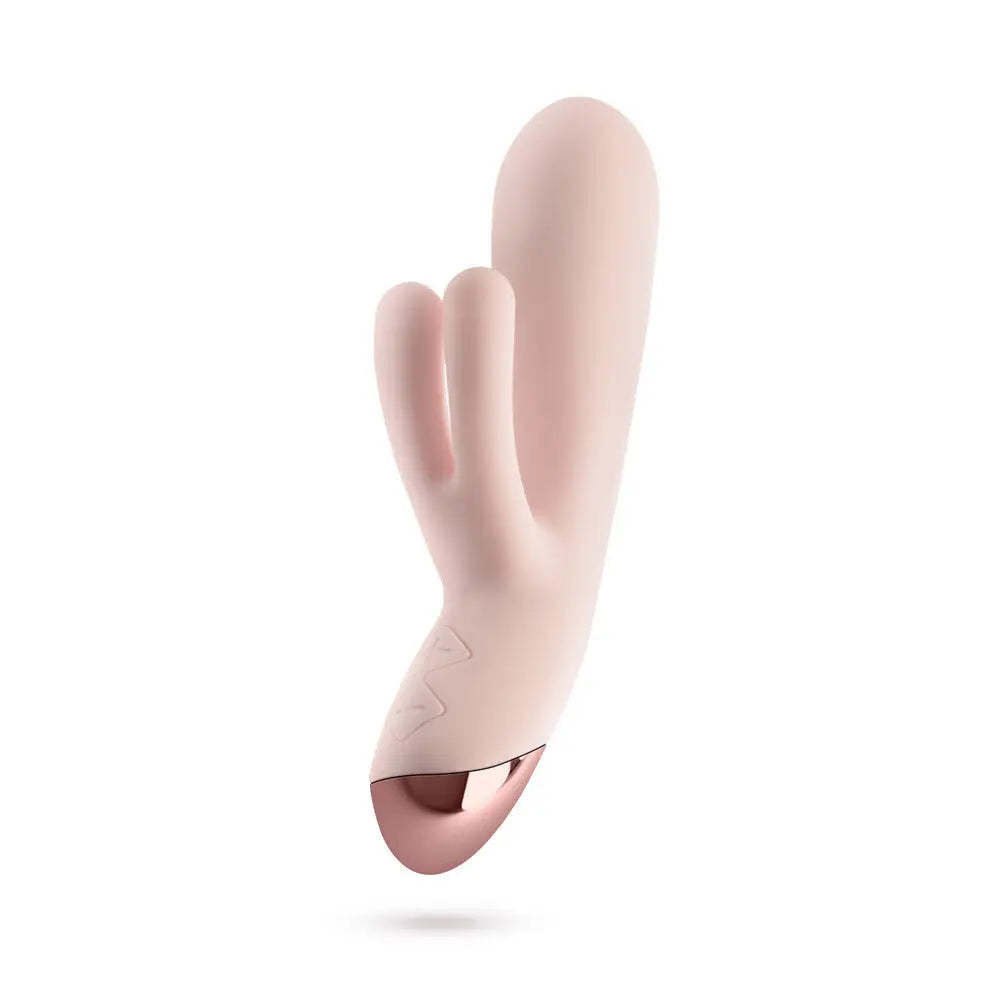 Blush elora pink triple stimulation rechargeable vibrator - peaches and screams