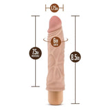 Blush novelties flesh pink 9 inch realistic veined dildo - peaches and screams