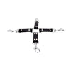 Bound leather 4 way hog tie - bondage restraints peaches and screams