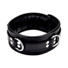 Bound leather collar - bondage collars peaches and screams
