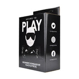 Bound to play beginner’s bondage kit black (8 piece) - sex toy kits peaches and screams
