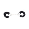 Bound to play. Heavy duty furry handcuffs black - bondage restraints peaches and screams