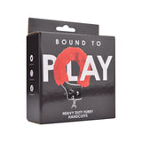 Bound to play. Heavy duty furry handcuffs red - bondage restraints peaches and screams