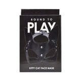 Bound to play kitty cat face mask black - peaches and screams