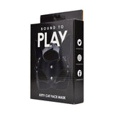 Bound to play kitty cat face mask black - peaches and screams