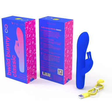 Bswish Bwild Silicone Blue Rechargeable Rabbit Vibrator With 2 Motors - Peaches and Screams