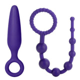 California erotic purple female anal kit - peaches and screams
