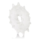 California exotic clear stretchy textured cock ring - peaches and screams