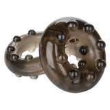 California exotic jelly black nobby cock ring - peaches and screams