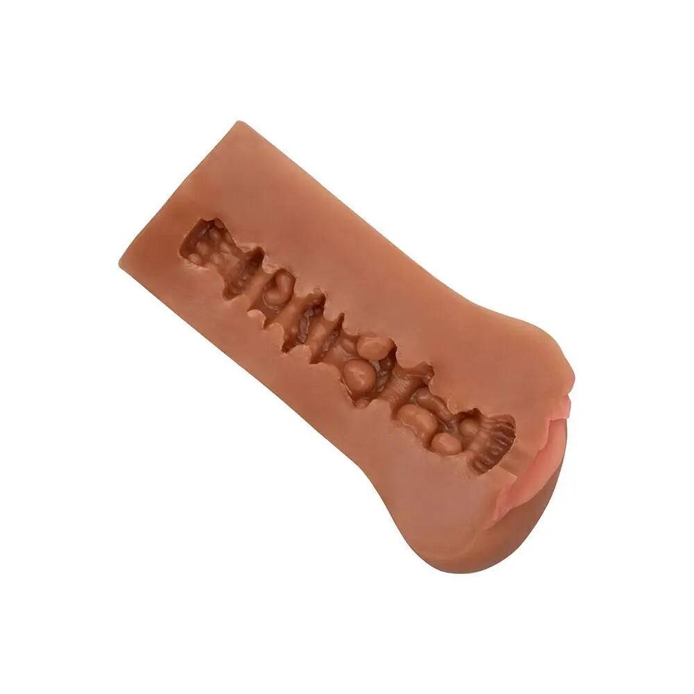 California exotic realistic flesh brown vagina masturbator - peaches and screams