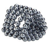 California exotic ultimate silver stroker beads cock ring - peaches and screams