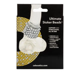 California exotic ultimate silver stroker beads cock ring - peaches and screams