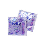 Clear ultra thin oral pleasure condoms 2 pack - peaches and screams
