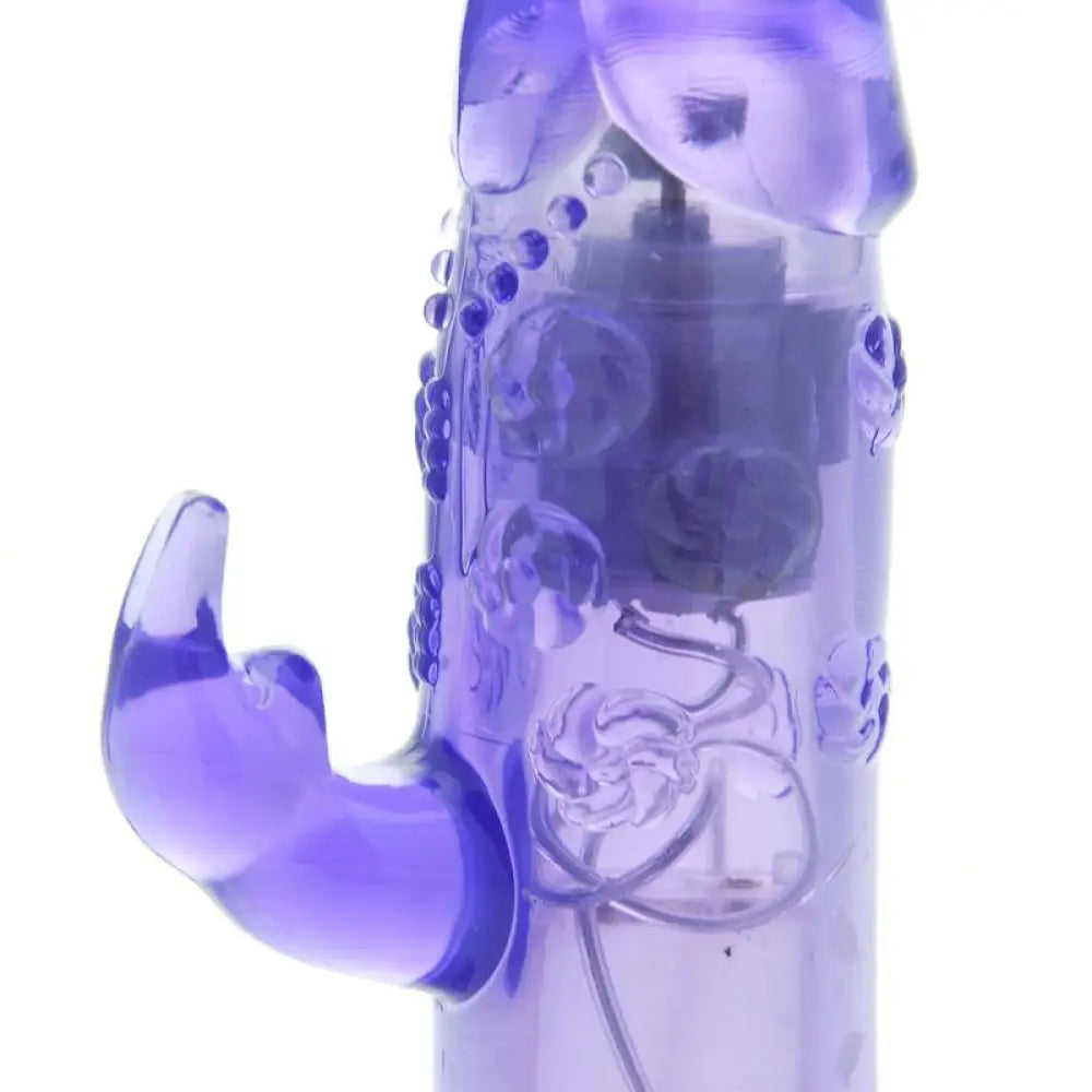 Colt clear blue rabbit vibrator with 9 clit stim functions - peaches and screams
