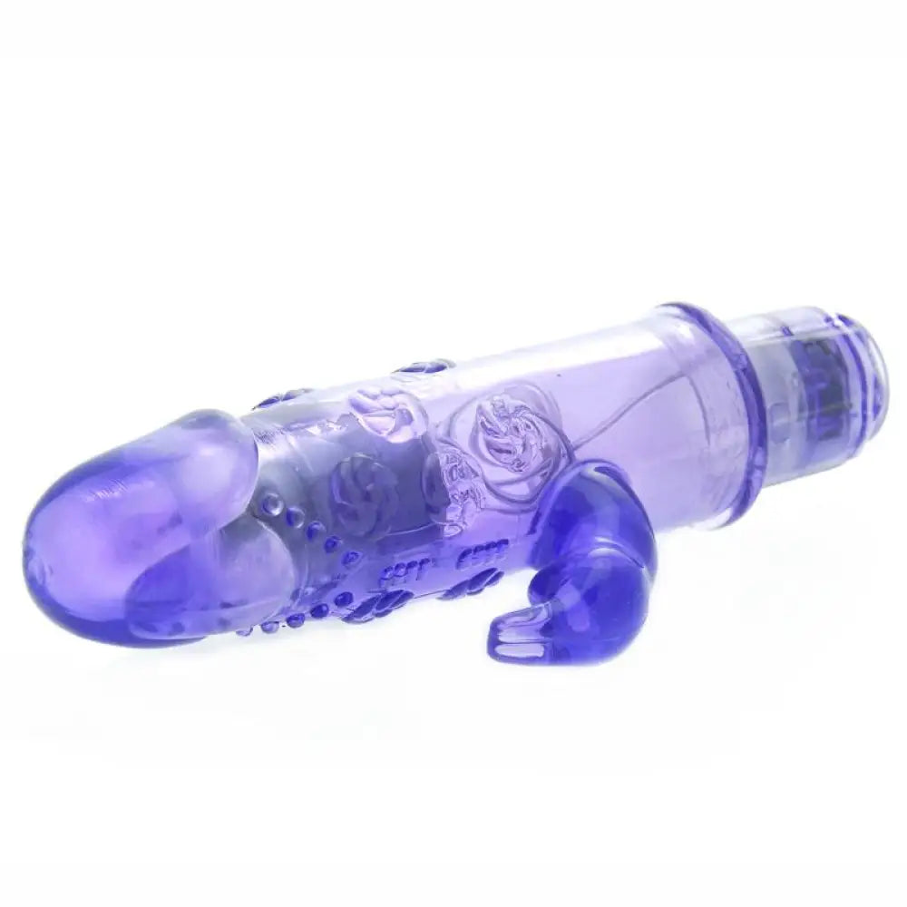 Colt clear blue rabbit vibrator with 9 clit stim functions - peaches and screams