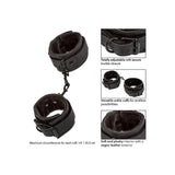 Colt faux leather black bondage ankle cuffs for couples - peaches and screams